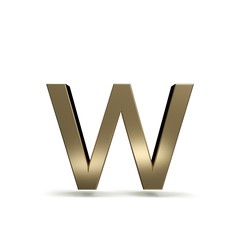 Fototapete - 3d letter collection with white background