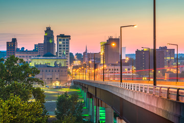 Wall Mural - Youngstown, Ohio, USA Town Skyline