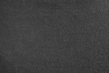 Wall Mural - Closeup black blank cotton textile texture background.