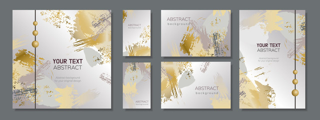 collection of creative abstract background designs . set of universal vector cards. colorful design 