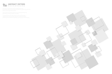 Fototapete - abstract modern grey square futuristic design background. illustration vector eps10