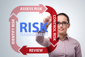 Wall Mural - Concept of risk management in modern business