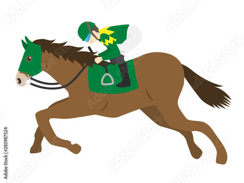 競走馬のイラスト Adobe Stock でこのストックベクターを購入して