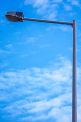 Street light and clear blue sky