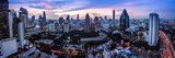 Fototapeta Londyn - Ploenchit view from above in Bangkok in Thailand