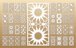 Arabic geometric panel