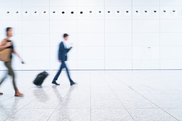 Wall Mural - blurred business people