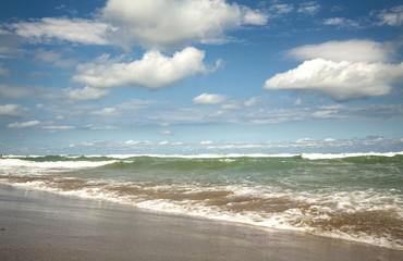 scenic view of the sea and waves