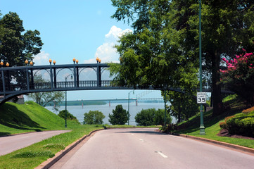 Wall Mural - Ashburn Coppock Park Connection Bridge