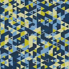 Poster - Trendy triangular shapes pattern. Modern presentation template. Colorful abstract design. 3d rendering