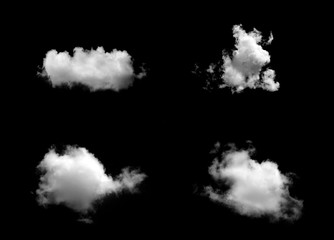 Wall Mural - white cloud object for nature design summer background