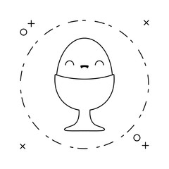 Sticker - delicious egg cooked kawaii style