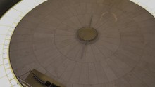 This Close Up Video Shows An Epic Large Mesmerizing Scientific Instrument Pendulum Swinging Front To Back.