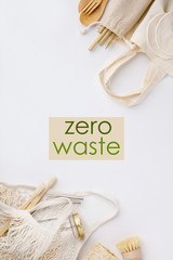 Wall Mural - Zero waste, Recycling, Sustainable lifestyle concept, flat lay