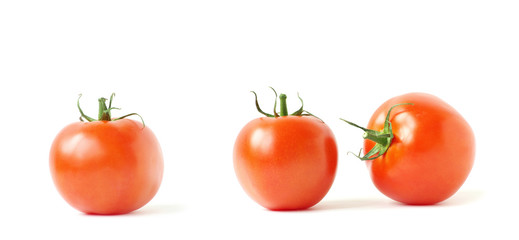 Wall Mural - Tomatoes isolated on white background
