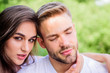 © be free - Sexual attraction. Relaxing with darling. Lovers cuddling. Couple in love. Trust and intimacy. Sensual hug. Love romance concept. Romantic date. Handsome man pretty girl in love. Attractive couple