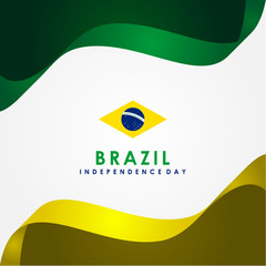 Brazil Independence Day Vector Design Template