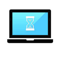 Poster - Laptop vector icon. Notebook icon. Smart Devices icon.  electronic device