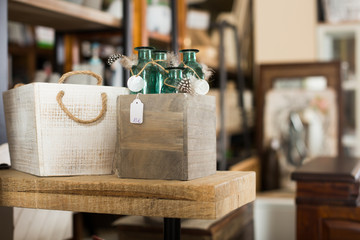 Old furniture in secondhand shop