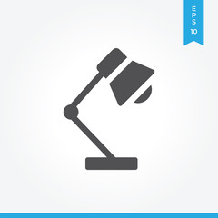 Sticker - Desk lamp vector icon, simple sign for web site and mobile app.