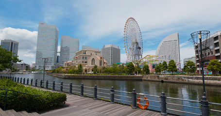 Wall Mural - Yokohama city harbor