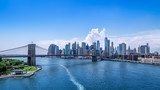 Fototapeta  - panoramic view at manhattan on a sunny day
