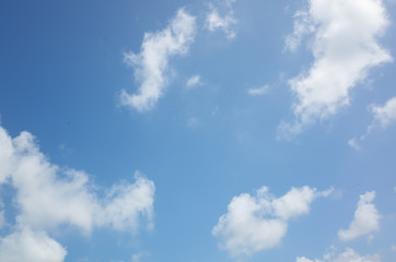 Wall Mural - clouds on blue sky