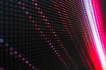Abstract Close up Bright colored LED SMD video wall abstract background
