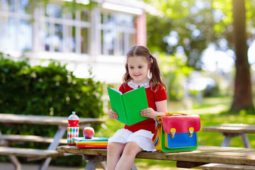 Wall Mural - Child going back to school, year start