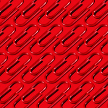 Red Paper Clip Pattern On Red