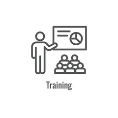 Wall Mural - Hiring Process icon with an aspect of being a new hire