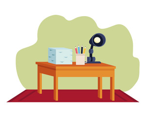 Sticker - Office and workplace elements cartoons