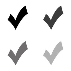 Poster - .check mark; tick; yes; vote - black vector icon