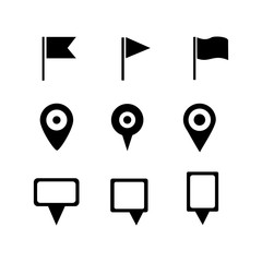Poster - pins collection symbol