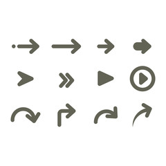 Sticker - modern arrows icon