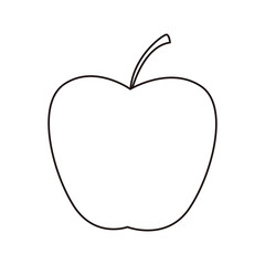 Poster - apple cooking icon on white background