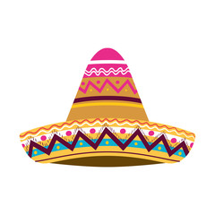 Wall Mural - mexican hat isolated icon