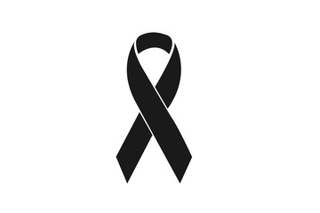 breast cancer awareness ribbon flat icon