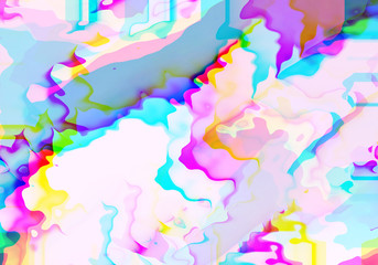 Poster - Abstract background with vibratn colorful ripple and color shift