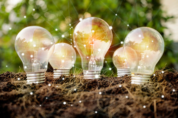 Wall Mural - renewable energy concept.