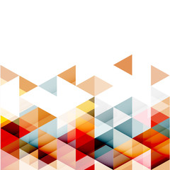Fototapete - Abstract colorful triangle geometric modern template for business or technology presentation, vector illustration