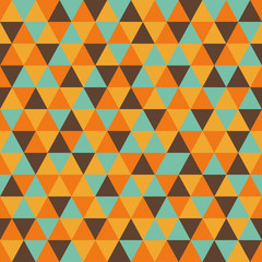 Triangle pattern with retro and fashion concept seamless background, vector illustration