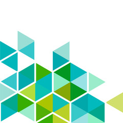 Fototapete - Colorful geometric modern template for business or technology presentation. Abstract transparent overlapping geometric on white. Online presentation website element and space for your text.