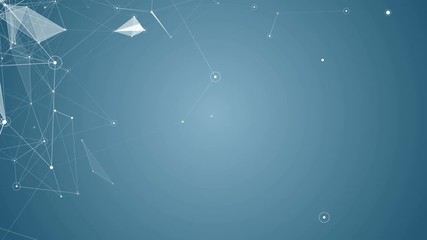 Poster - Abstract digital background made of different shapes with detailed elements. Geometry lines. Geography concept.