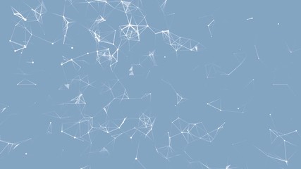 Poster - Flight of the camera in the technological abstract space. Social network connections.
