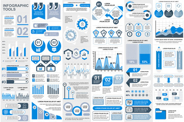 Poster - Infographic elements data visualization vector design template. Can be used for steps, options, business processes, workflow, diagram, flowchart concept, timeline, marketing icons, info graphics.