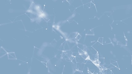 Poster - Beautiful blue background for presentations, speeches and large screens. Abstract space spin effect.