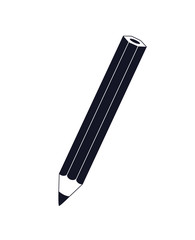 Aufkleber - Pencil icon. Supplies for drawing and study. Symbol of the editor and creative