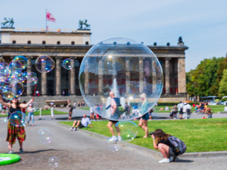 Old museum of Berlin in the city