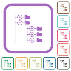 Sticker - Directory browser simple icons